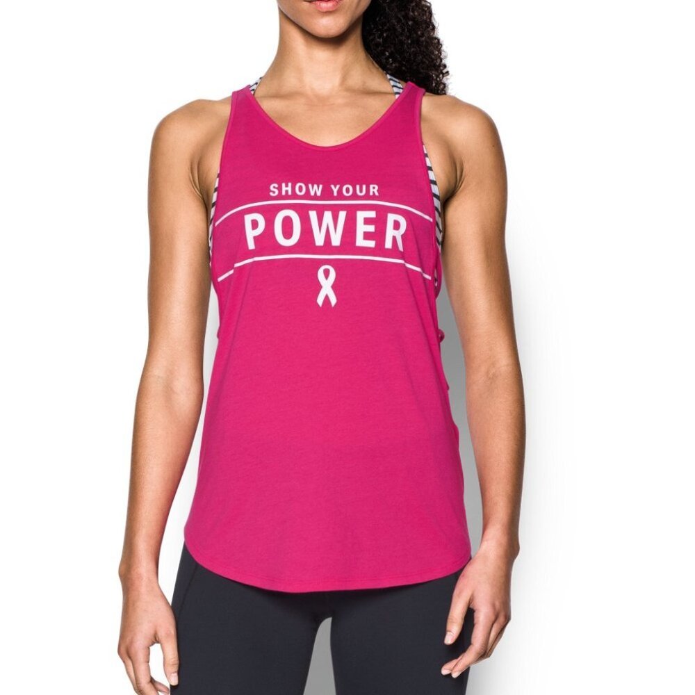 **2 for $20**🛍️Under Armour LIMITED EDITION Breast Cancer Awareness Tank Medium